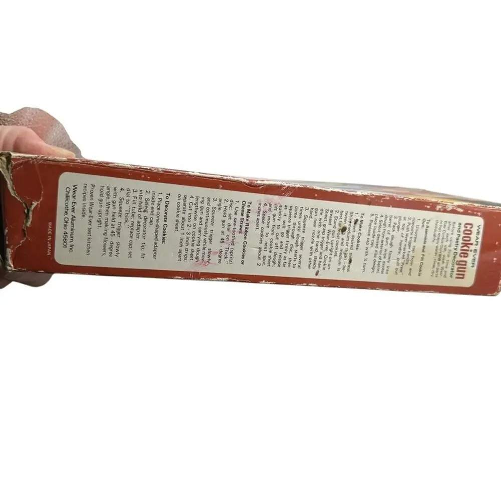 Vintage Wear-Ever Cookie Gun and Pastry Decorator Aluminum Cookie Press Complete